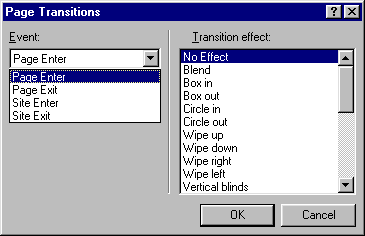 Dialog Page Transitions - p�echody str�nky