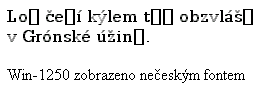 Win ne�esk�m fontem