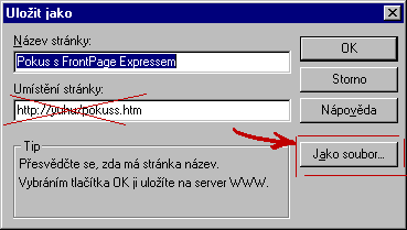 ukl�d�n� str�nky